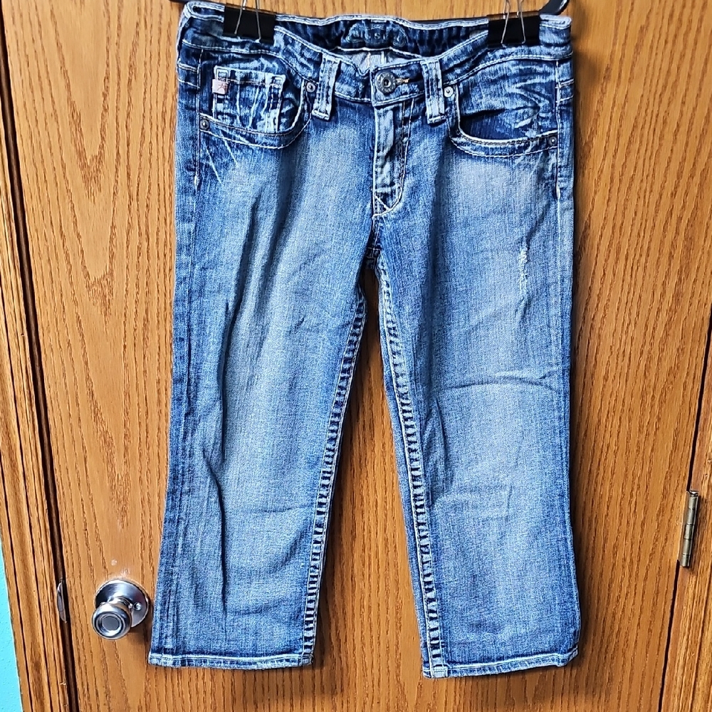 Big Star Women's Casey Cropped Blue Jeans